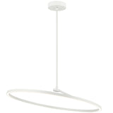 The Trundle Pendant Light Large White By Matteo - Side View