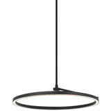 The Trundle Pendant Light Medium Matte Black By Matteo - Front View