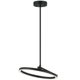 The Trundle Pendant Light Small Matte Black By Matteo - Side View