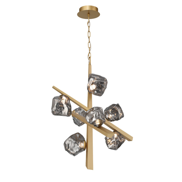 Thorah LED Chandelier Small Gold By Eurofase Side View