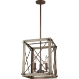 Thornwood Chandelier — 12", Washed Pine