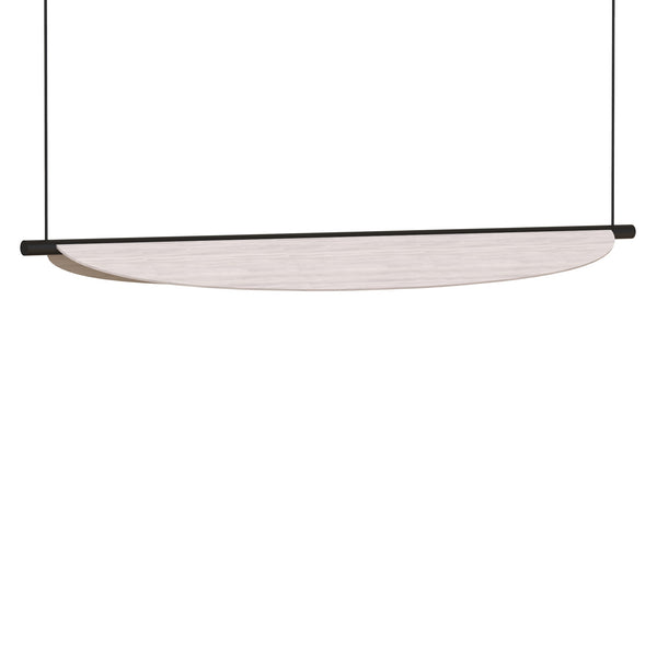 Thula Linear Suspension, Size: Small, Finish: Sand Black, Color: Beige  Leather