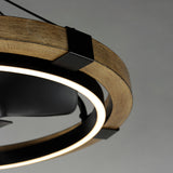 Timber Wi Fi Enabled LED Fandelight By Maxim Lighting Detailed View