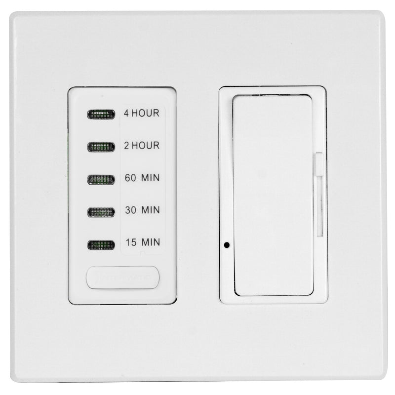White Timer 1 Dimmer Timer Dimmer Combo by Eurofase Heating