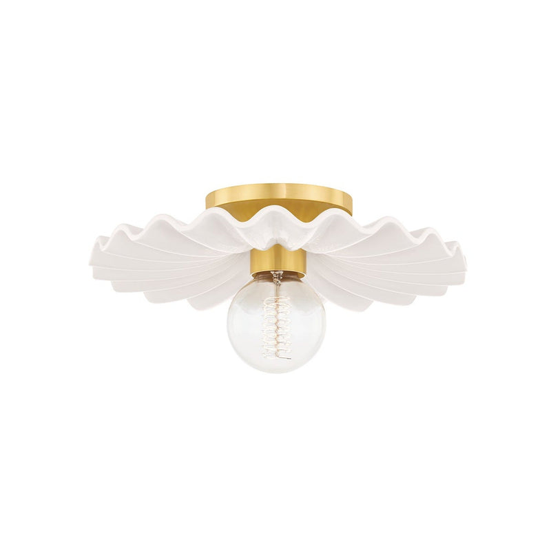 Tinsley Flush Mount - Aged Brass