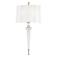 Tipton Pleated Wall Sconce - Aged Brass by Hudson Valley