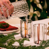 Tirache Tumbler Set of 6 Red Grey By Zafferano - Lifestyle View