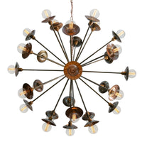 Tokyo Chandelier - Antique Brass