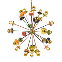 Tokyo Multi Coloured - Satin Brass
