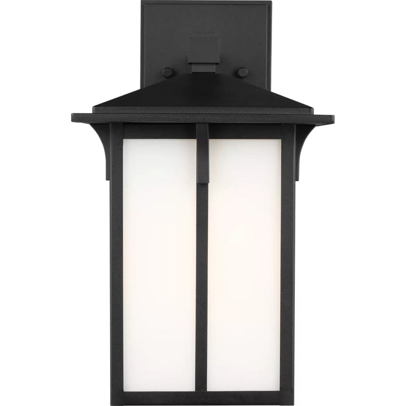 Tomek Outdoor Wall Lantern — 14 Inch, Black