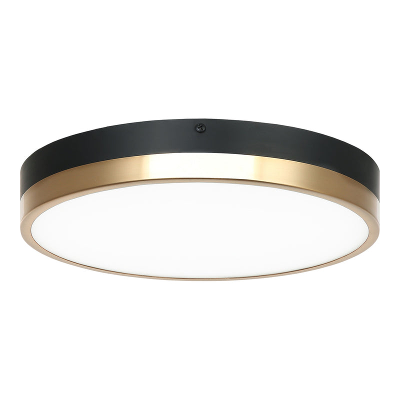 Tone Ceiling Mount 12 Inch Black & Aged Gold Brass