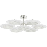 Topaz Semi Flush - 38 Inch - Polished Nickel by Corbett