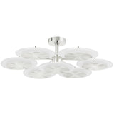 Topaz Semi Flush - 38 Inch - Polished Nickel by Corbett