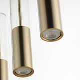 Torch LED 4-Light Linear Pendant by ET2 - Satin Brass