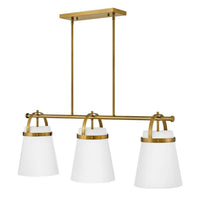 Tori Large Three Light Linear Chandelier