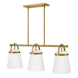 Tori Large Three Light Linear Chandelier