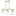 Tori Large Three Light Linear Chandelier