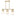 Tori Large Three Light Linear Chandelier