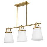 Tori Large Three Light Linear Chandelier