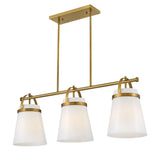 Tori Large Three Light Linear Chandelier