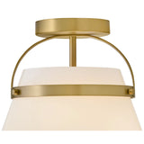 Tori Semi-Flush Mount Lacquered Brass By Lark Living - Detailed View