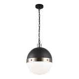 Torino Pendant 14 Inch Brushed Nickel Opal