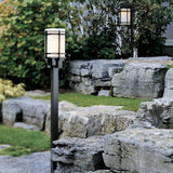 Tourou Outdoor Post Lantern lifestyle view by Hubbardton Forge