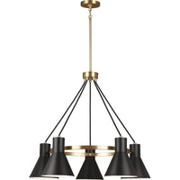 Towner Chandelier — Satin Brass