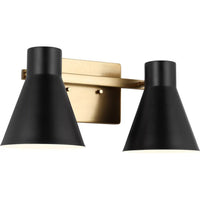 Towner Vanity Light — 15.75 Inch, Satin Brass