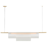 Trace Double Linear Hand Rubbed Antique Brass Black By Visual Comfort Main View 2