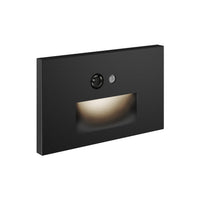 Trace Recessed Horizontal Step Light by Dals - Black