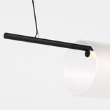 Trace Single Linear Chandelier Medium Nightshade Black By Visual Comfort Detailed View 1