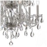 Traditional Crystal Chandelier 26.5"W x 34.75"H (12-Light) Polished Chrome