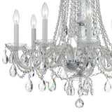 Traditional Crystal Chandelier 26"W x 26"H (8-Light) Polished Chrome