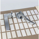 Trama Door Lever in Polished Chrome / Satin Chrome lifestyle view by Colombo Design