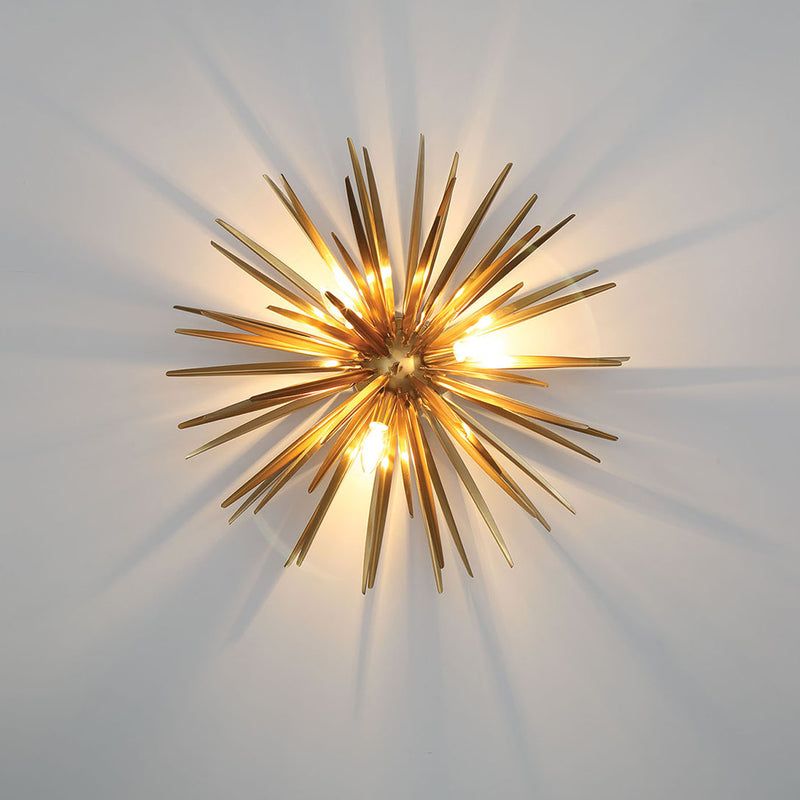 Trapani Ceiling Light Soft Brass By Lib And Co Lifestyle View