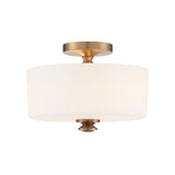 Travis Semi Flush Mount 12.5'' Vibrant Gold