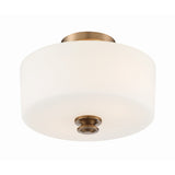 Travis Semi Flush Mount 12.5'' Vibrant Gold