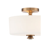 Travis Semi Flush Mount 12.5'' Vibrant Gold
