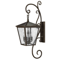 Trellis Extra Large Wall Mount Lantern with Scroll - Regency Bronze - by Hinkley