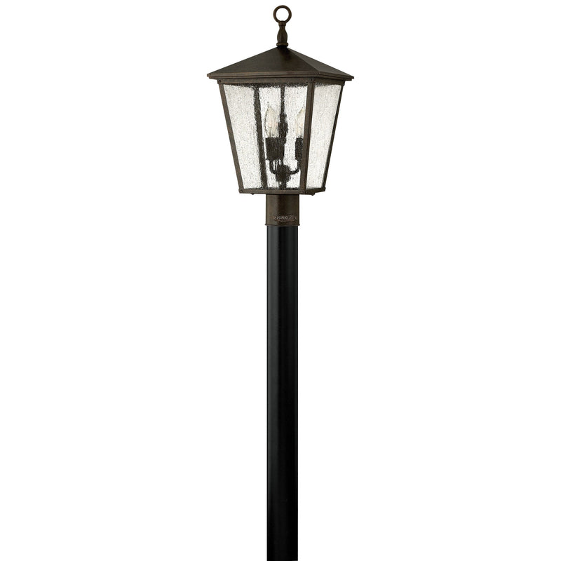 Trellis Medium Post Mount Lantern - Regency Bronze - by Hinkley