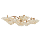 Tremblant Semi Flush - Large in Patina Gold Leaf by Corbett