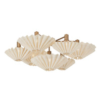 Tremblant Semi Flush - Small in Patina Gold Leaf by Corbett