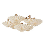 Tremblant Semi Flush - Small in Patina Gold Leaf by Corbett