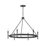 Tress Large Single Tier Chandelier - Forged Iron - by Hinkley