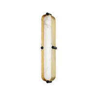 Tribeca Bath and Vanity Light - 16 Inch - Aged Brass with Black by Hudson Valley