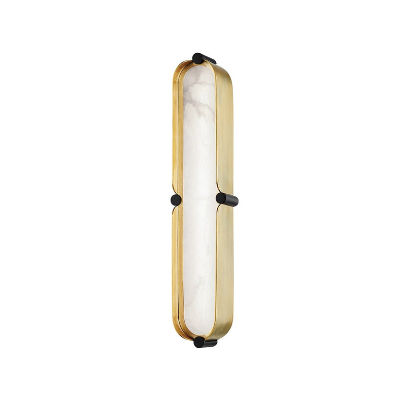 Tribeca Bath and Vanity Light - 16 Inch - Aged Brass with Black by Hudson Valley