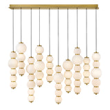 Trigo Large Multi Light Linear - Lacquered Brass - by Hinkley