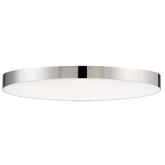 Trim Round Flush Mount By Maxim Lighting 11 Inch Polished Chrome