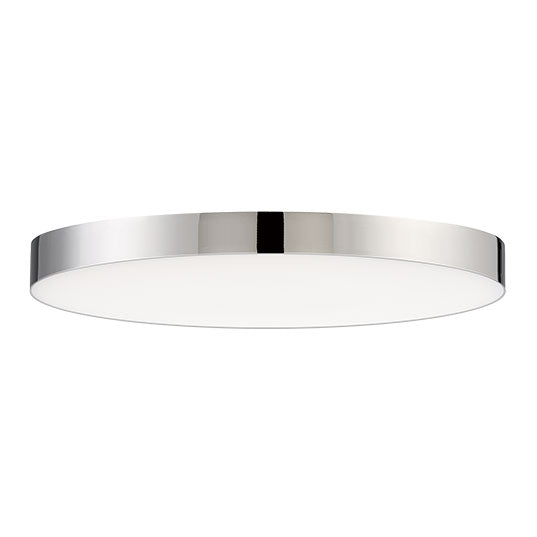 Trim Round Flush Mount By Maxim Lighting 9 Inch Polished Chrome